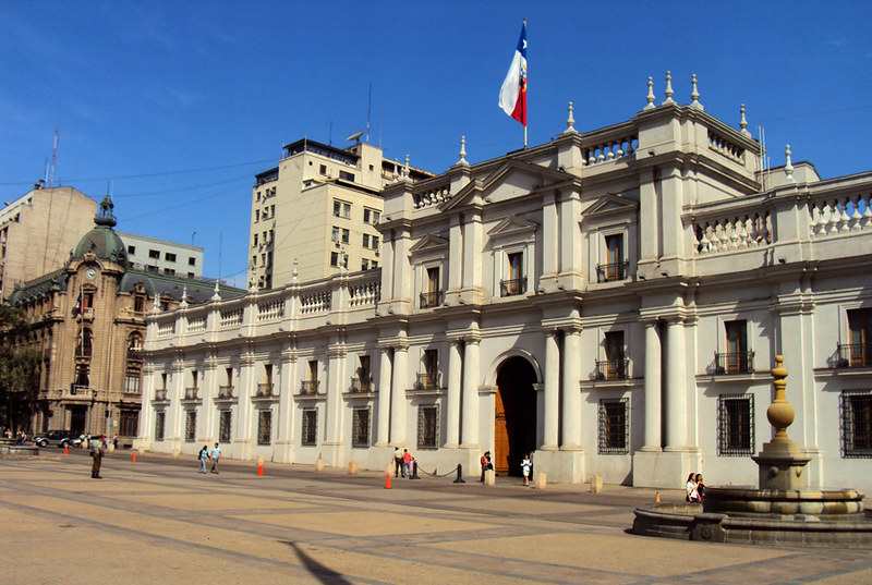 Palacio de la Moneda. Fotografía tomada por la usuaria Eliana H. del sitio flickr.com