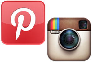 primeros logos de pinterest e instagram
